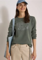 Sweatshirt mit Wording und Tunnelzug