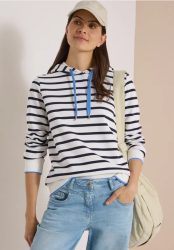 Sweatshirt mit Kapuze und Streifen