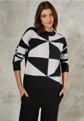 Gemusterter Pullover