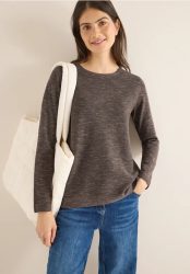 Rundhals Strukturpullover