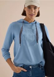 Sweatshirt mit Kapuze und Wording