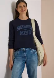 Sweatshirt mit Wording Artwork