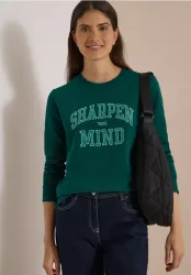 Sweatshirt mit Wording Artwork