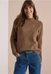 Pullover mit Struktur und Knopfdetail