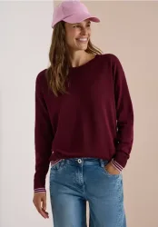 Pullover mit Rundhals und Layering-Detail