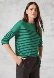Shirt mit Knoten am Saum