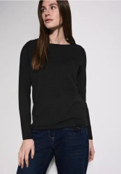 Materialmix Langarmshirt