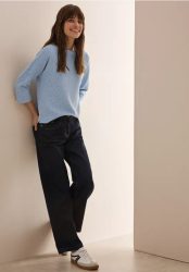 Kurzes Melange Shirt