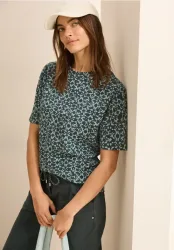 T-Shirt mit Knopfdetail