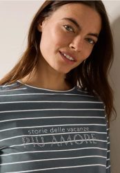 Streifenshirt mit Wording