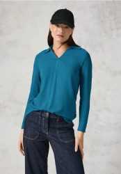 Blusenshirt mit Materialmix