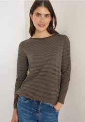 Shirt mit tonalen Streifen