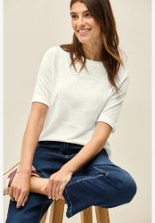 Shirt mit tonalem Print