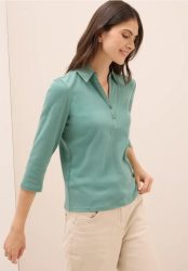 Poloshirt mit 3/4