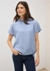 Materialmix Kapuzenshirt