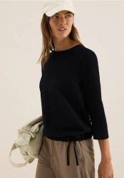 Slub Shirt mit Rundhals
