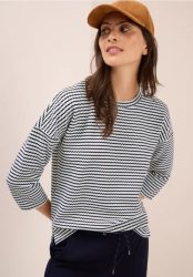 Gestreiftes Strukturshirt