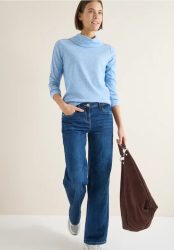 Melange Shirt mit Tape