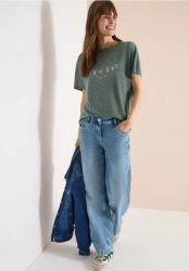 Dropped Shoulder Shirt in Leinen