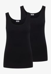 Basic Top mit Rundhals im 2er