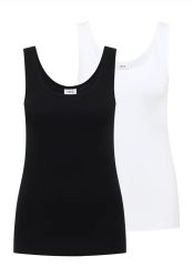 Basic Top mit Rundhals im 2er
