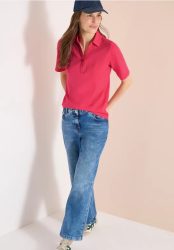 Basic Poloshirt mit Kurzarm