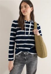 Gestreiftes Hoodieshirt