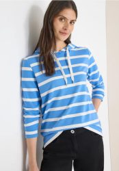 Gestreiftes Hoodieshirt