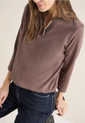 Shirt in Unifarbe