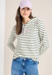 Gestreiftes Hoodie Shirt