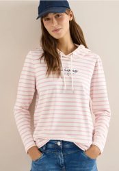 Gestreiftes Hoodie Shirt