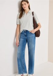 Kurzarm Poloshirt aus Piqué Ware