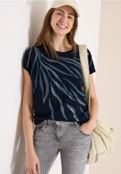 Shirt mit Rundhals und Frontprint