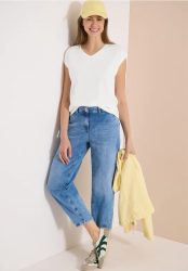 Dropped Shoulder Shirt mit V