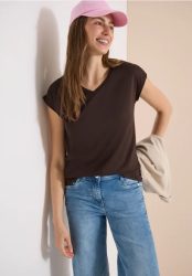 Dropped Shoulder Shirt mit V