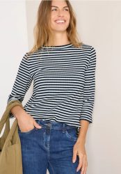 Gestreiftes Strukturshirt
