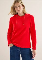 Cordshirt mit Kapuze