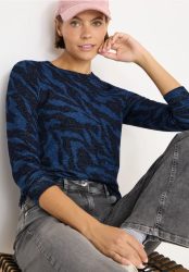 Gemustertes Melange Shirt