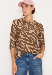 Gemustertes Melange Shirt