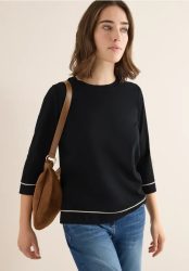 Shirt mit Kontrastdetail