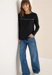 Langarmshirt mit Wording
