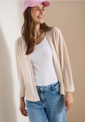 Offene Jacke in Unifarbe mit 3/4