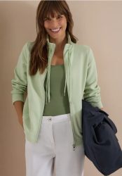 Langarm Jacke mit Ottoman Struktur