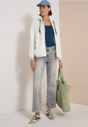 Leichte Jacke mit Stehkragen und Zipper