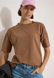 Dropped Shoulder Shirt mit Knöpfen