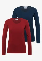 Basic Shirt mit Rundhals im 2er-Pack