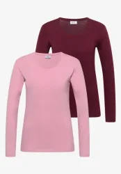 Basic Shirt mit Rundhals im 2er-Pack