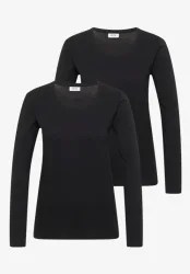 Basic Shirt mit Rundhals im 2er-Pack