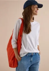 Langarm Shirt mit Rundhals und Tunnelzug