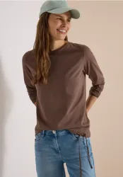 Langarm Shirt mit Rundhals und Tunnelzug